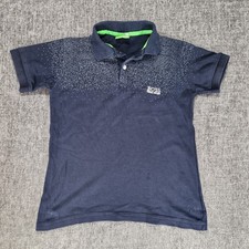 Hugo Boss Polo Shirt Boys Navy Blue Age 9-10 Years P2P 15 Inches 