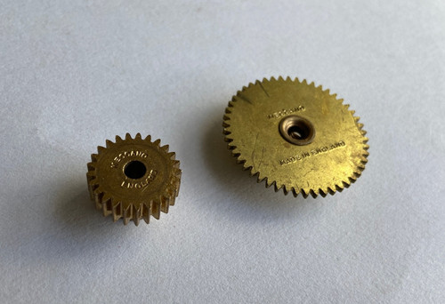 Meccano brass gears part - brass,
