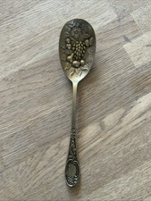 Antique Fruit Spoon H F & Co EP Silver Plated Repousse Grapes 
