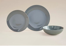 Piece grey glaze dinner - piece,