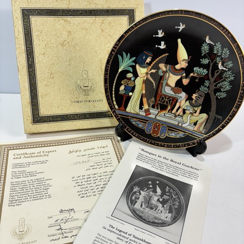 Tutankhamun collectors plate - tutankhamun,