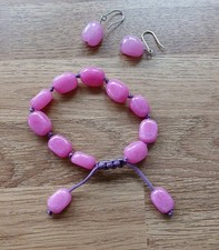 Lola Rose Bracelet And Earrings In Pink. Great Condition