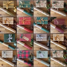 Christmas Wrapping Paper KRAFT Eco Friendly Gift Wrap Bulk Sheet Roll Birthday