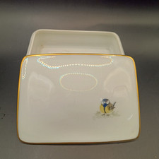 Rosenthal Porcelain MUNCHEN Germany Trinket Box, Gilded Edge, Little Sparrow 
