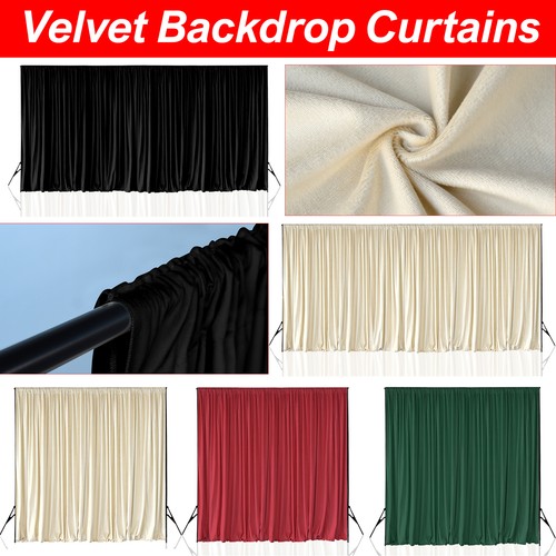 Velvet backdrop curtain - velvet, 3x3m
