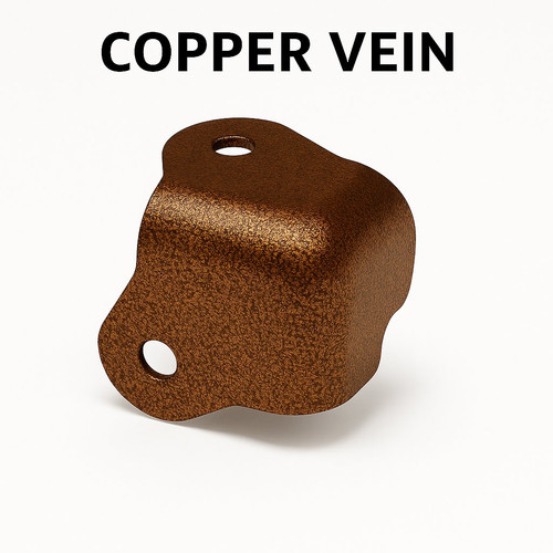 Copper vein amp corners - copper,