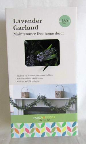 Faux decor lavender garland - faux,