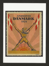 1924 - World Scout Jamboree - Postcard of Label / Stamp