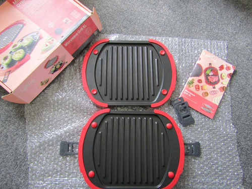Lekue red microwave grill - red,