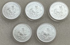 Lot of 5 × 1 oz Silver