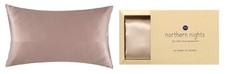 northern nights - 100% mulberry silk pillowcase  - pink - new