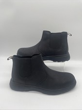 Timberland Larchmont Leather Chelsea Black Boots UK Size 9.5 EU 44 BNWOB