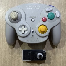 Official Nintendo GameCube Grey Wavebird Wireless Controller + Receiver