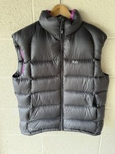 Rab Women's Neutrino Down Vest Gilet Pertex Insulated Grey / Pink Size 14