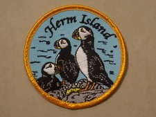 Herm island cloth badge - island,