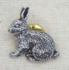 Rabbit Pin Badge Brooch
