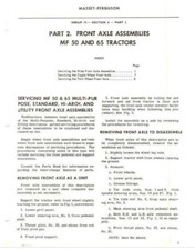 Massey Ferguson 65 Workshop