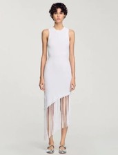 Sandro white tassel knit Tank