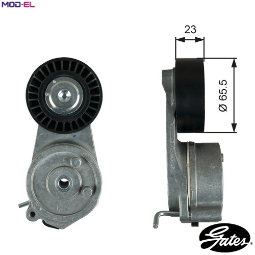 Belt tensioner vribbed - belt,
