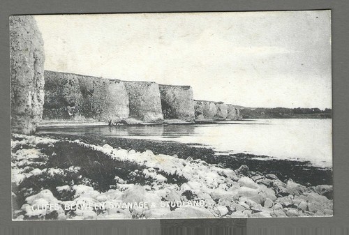 Vintage postcard cliffs - vintage,