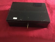 Large Vintage Metal Deed Box