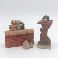 Peter Fagan Colour Box Cats Ornaments Cat Chorus & Tasty Morsel Figurines 1986