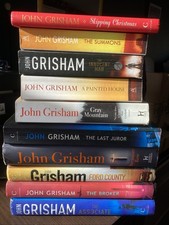 10 John Grisham Books Bundle Hardback & Large Paperback Legal Thriller Fiction