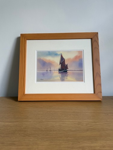 Moore sailboat watercolour - t.moore,