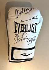 Chris Eubank Nigel Benn Steve Collins Joe Calzaghe Signed Boxing Glove with COA