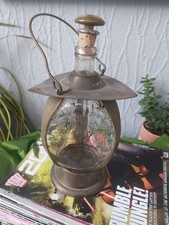 Vintage Art Deco Glass & Brass