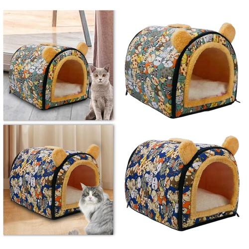Dog cat bed pet - tent, cave