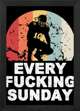 American Football Team Framed