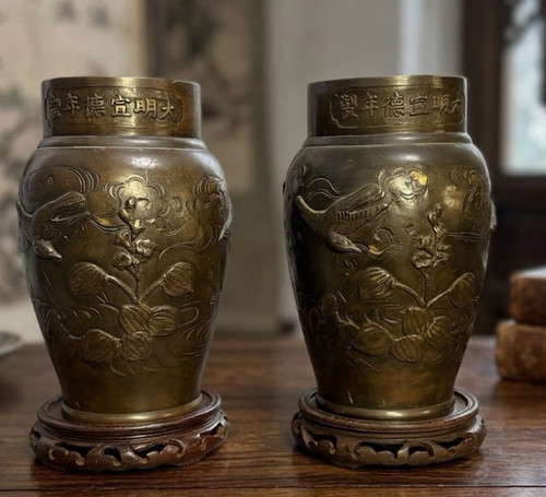 Antique japanese meiji bronze - japanese,