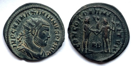 Maximian 295ad roman coin - maximian,