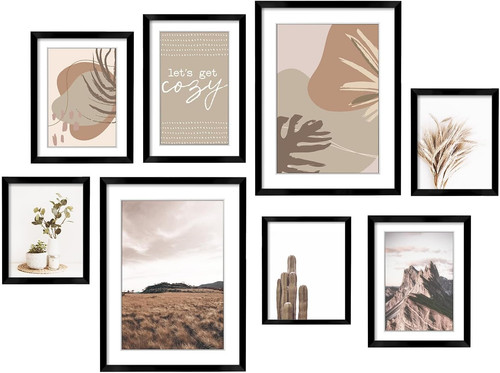 Gallery wall frame set black - wall,