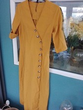 Zara TRF Ladies Mustard Dress