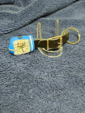 Vintage Bradley SUPER RARE "Motorcycle Mickey" Key Fob/Watch Fob servicedRUNNING