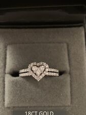 18ct White Gold, Heart Ring