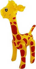 Inflatable Giraffe - 59CM tall  Zoo Animal Blow Up Inflate Party Toy -X99077
