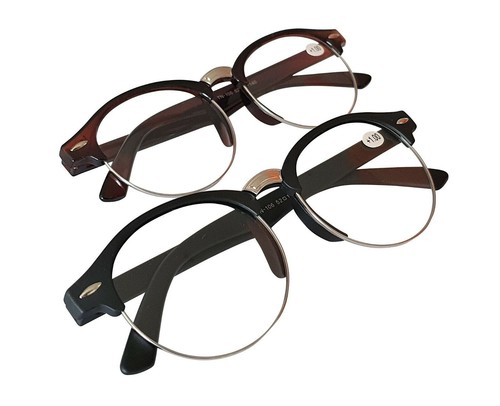 Classic round half rim - rim, reading