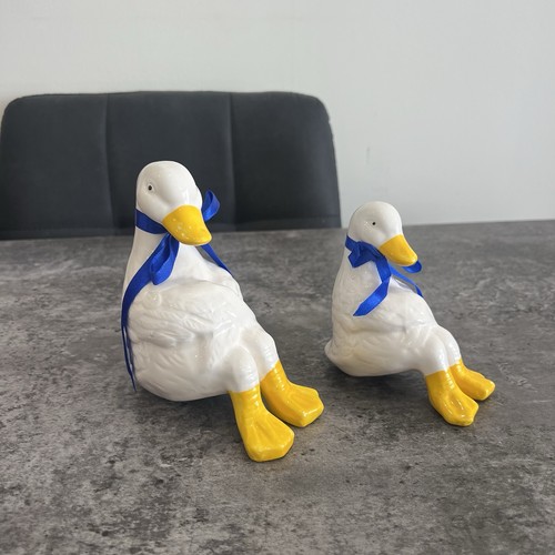 Set ceramic goose geese - of,