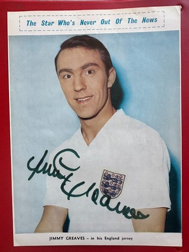 Jimmy greaves signed 1959 - signed, 1959-67