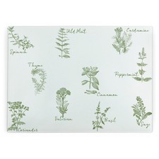 Green Herbs Large Glass