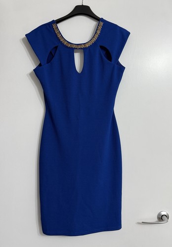 Lib blue bodycon mini dress - bodycon,