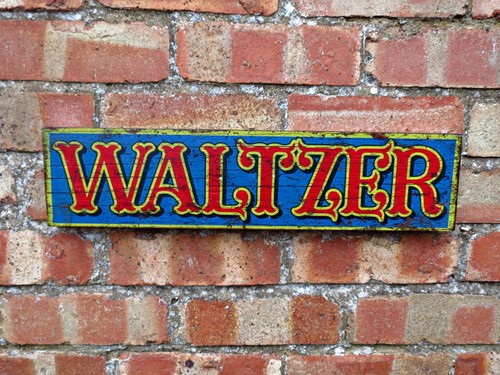 Waltzer wooden sign - "waltzer",