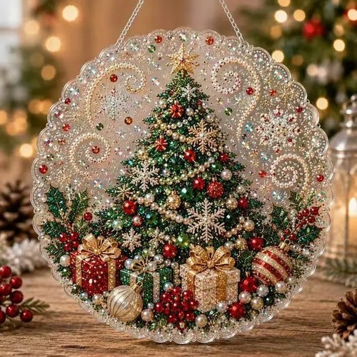 Diy christmas pearl diamond - christmas,