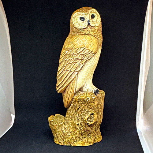 Owl ornament figurine tree - on,