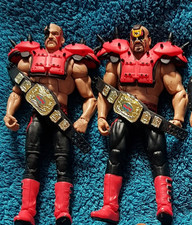 WWE Elite Mattel Legion of Doom LOD Hawk Animal Road Warriors GAUNTLETS INCLUDED