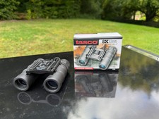 Tasco Essentials 8x21mm Compact Binoculars – Folding Pocket Size with Case