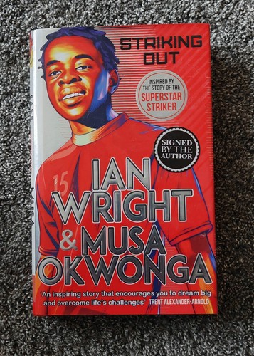 Ian wright signed striking - -,